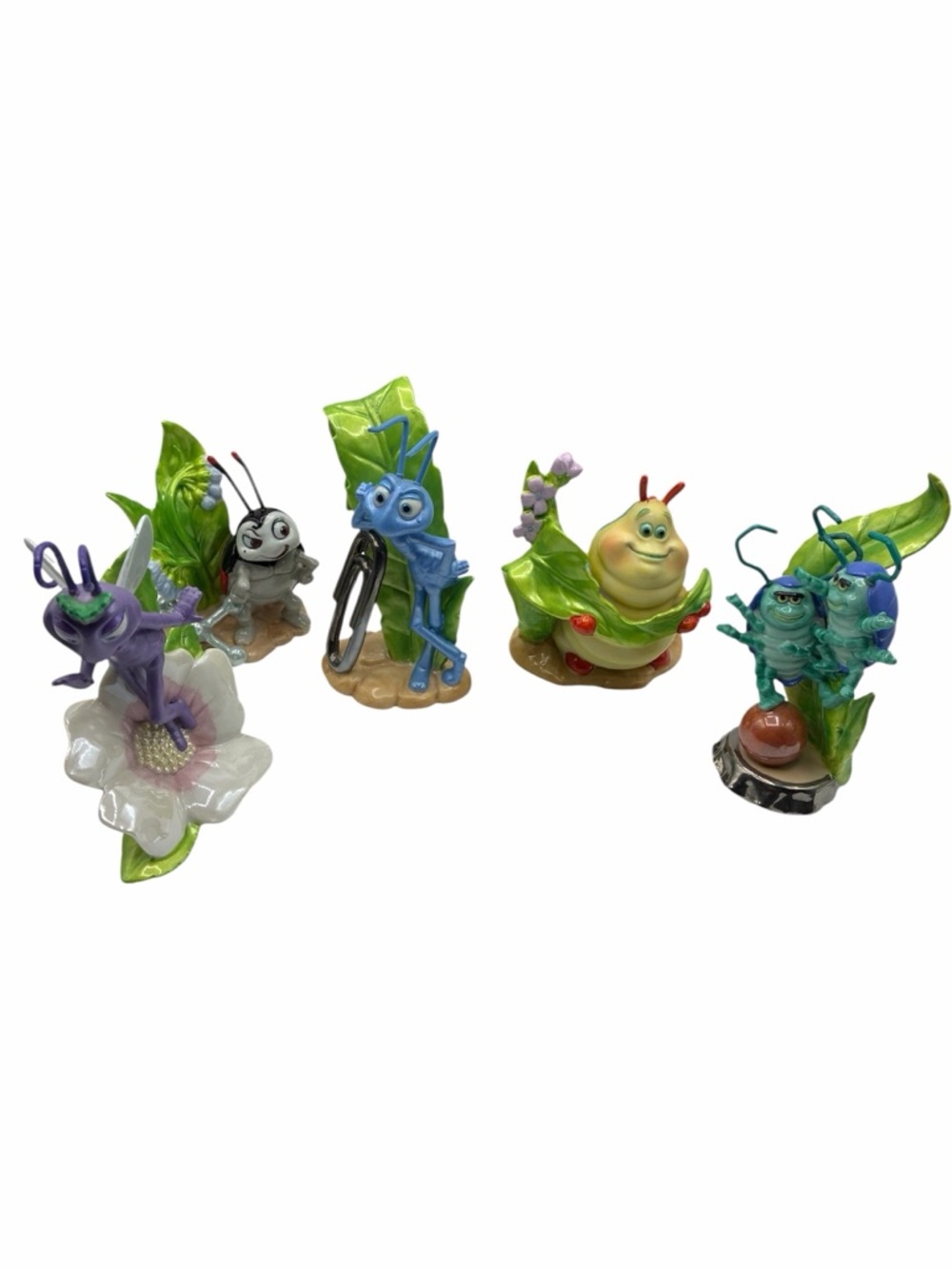 Vintage 1998 Disney Pixar A Bug’s Life Porcelain Figurines Set of 5 Sri Lanka